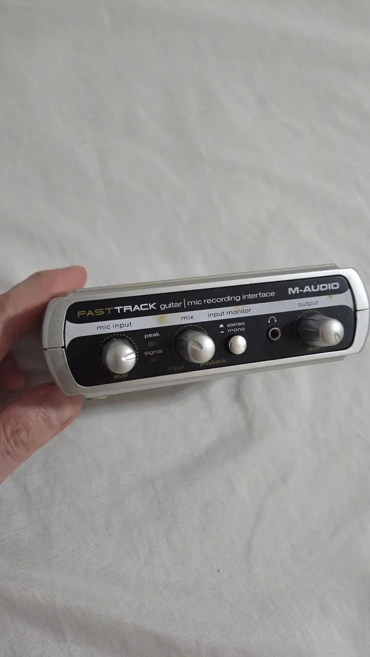 Interface de Áudio M-Audio Fast Track USB - Perfeito Estado - Foto 3