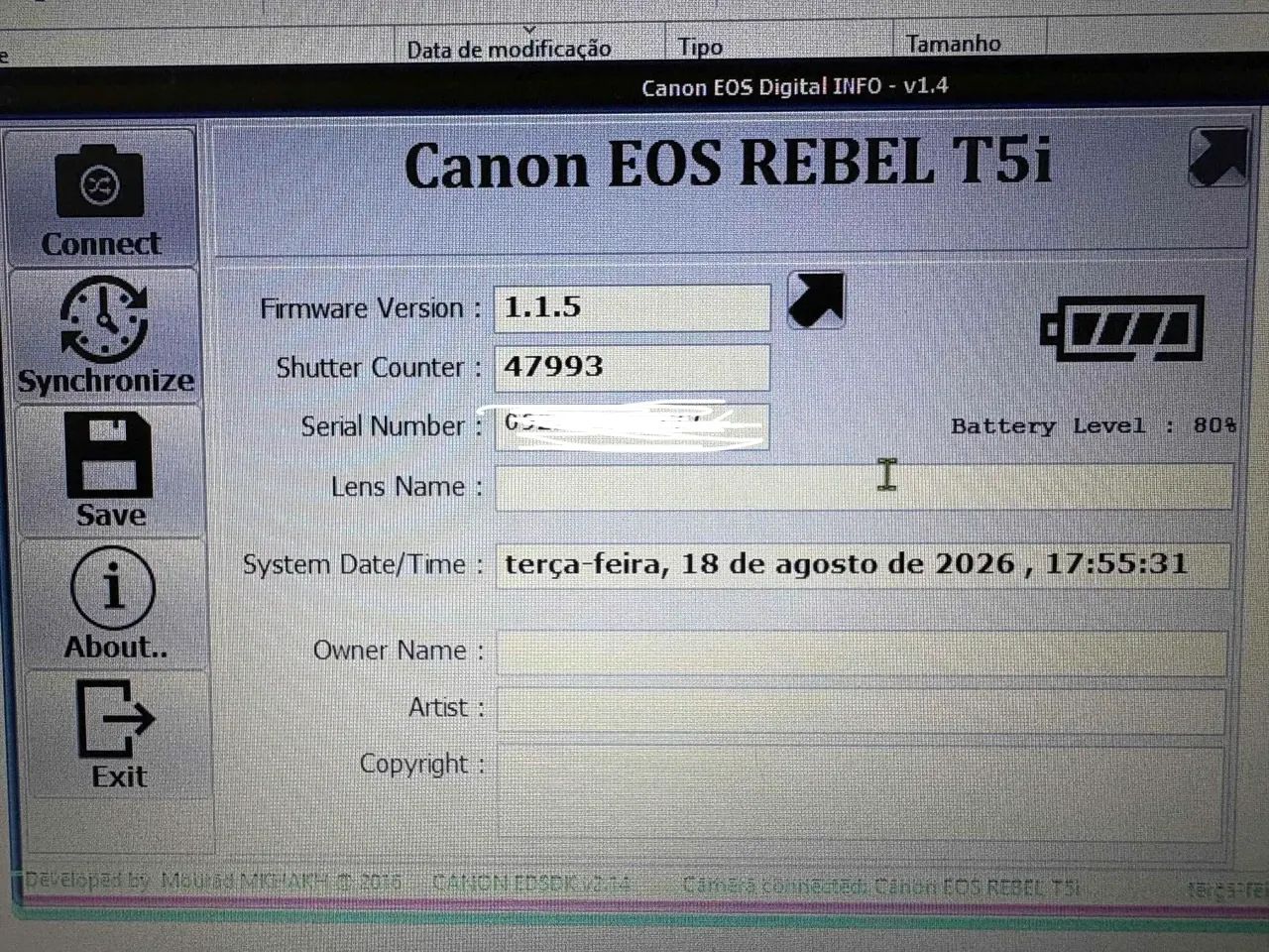 Câmera Canon T5i + kit  - Foto 2