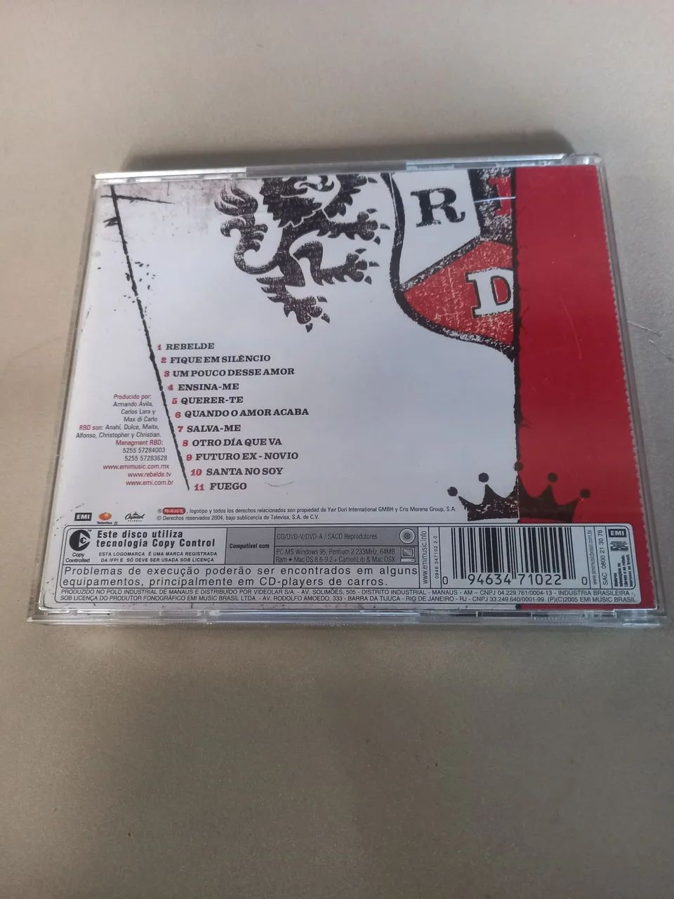 CD REBELDE EDIÇÃO BRASIL - Foto 2