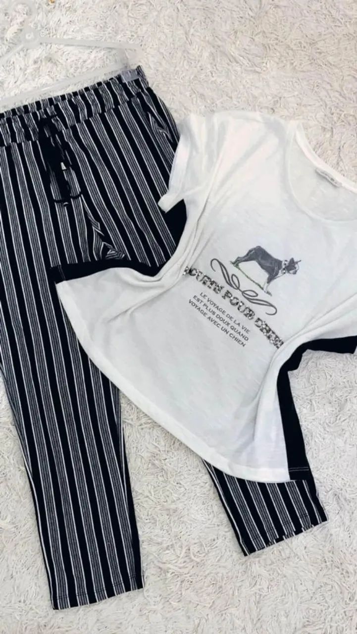 Conjunto calça e bata Luigi Bertolli tam M  - Foto 5