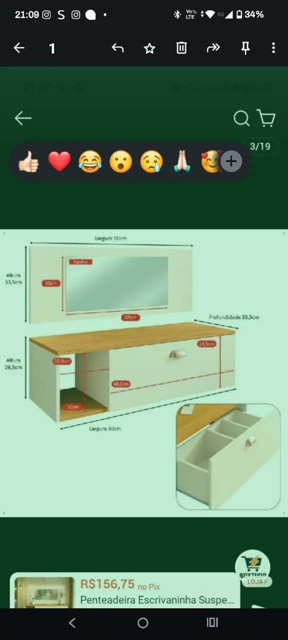 Penteadeira pra quarto