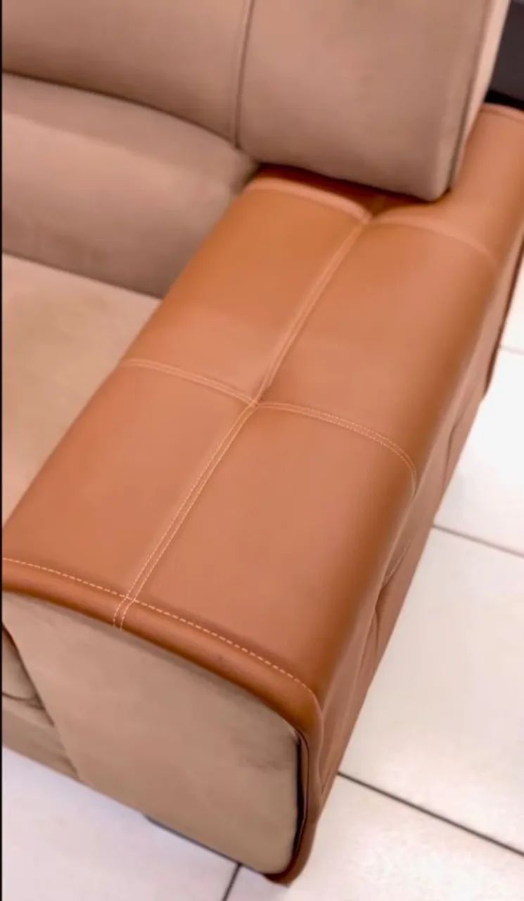CONJUNTO SOFÁ ESTOFADO VITTA LION 3X2 Dividimos Em Até 10x Sem Juros - Foto 4