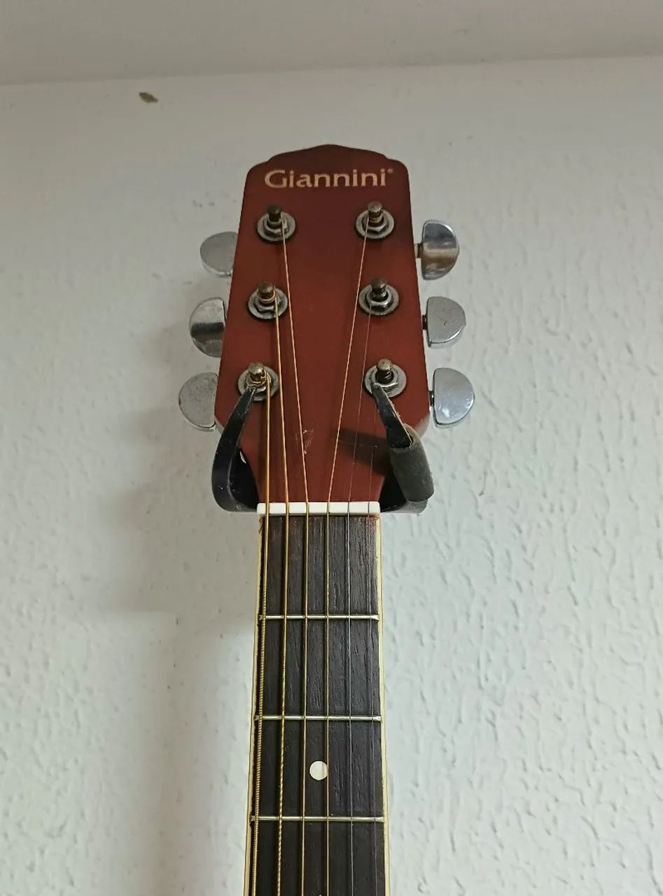 Violão Folk Giannini GF1 Elétrico - Vendo e Troco  - Foto 3