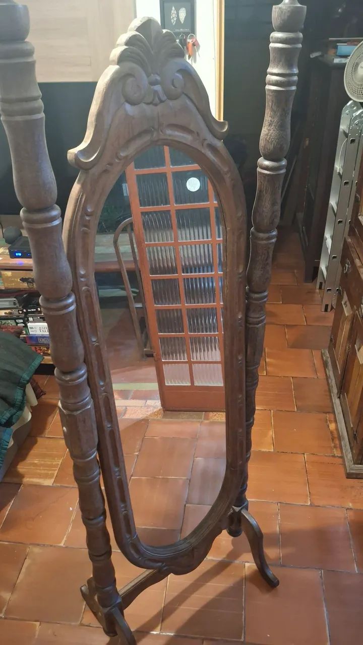 Espelho de chão antigo - Foto 3
