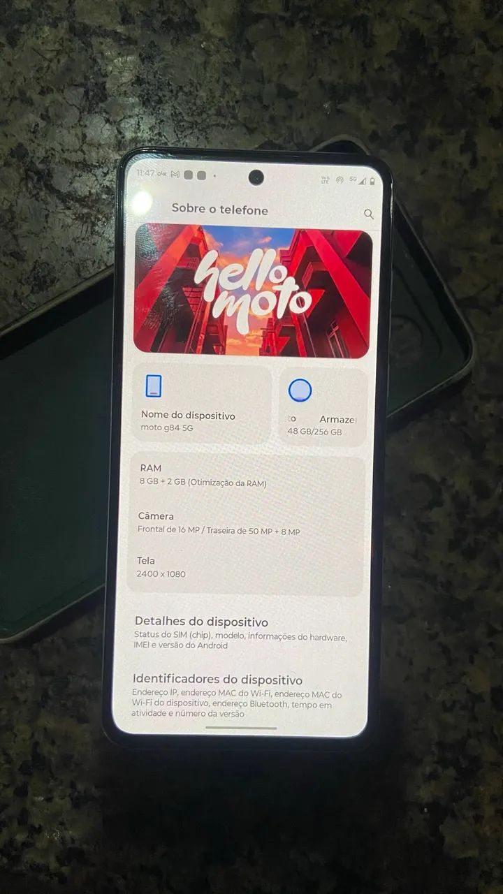 G84 5G 256GB 8GB RAM em excelente estado  - Foto 3