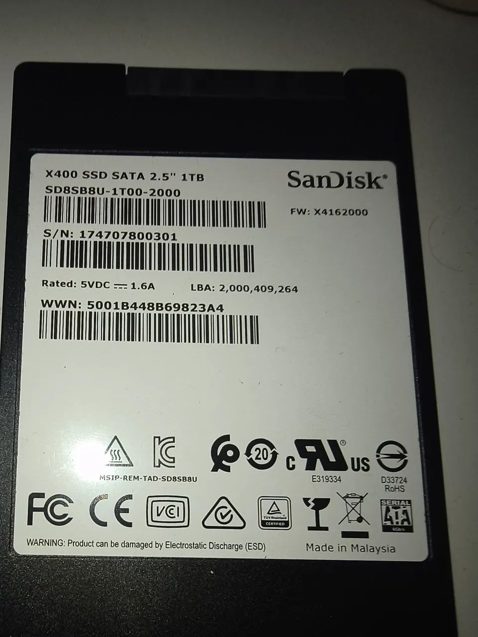 SSD SANDISK 1TB 