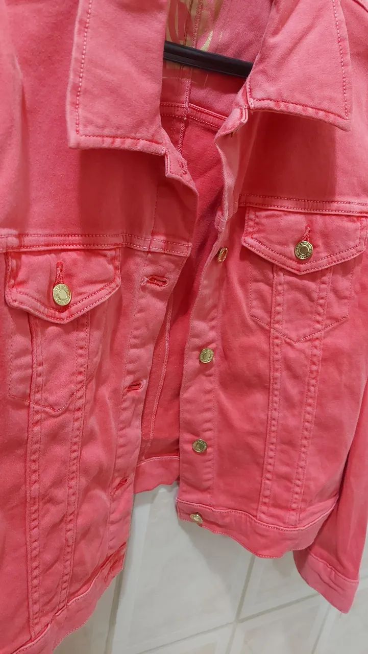 Jaqueta jeans colorida - Foto 2