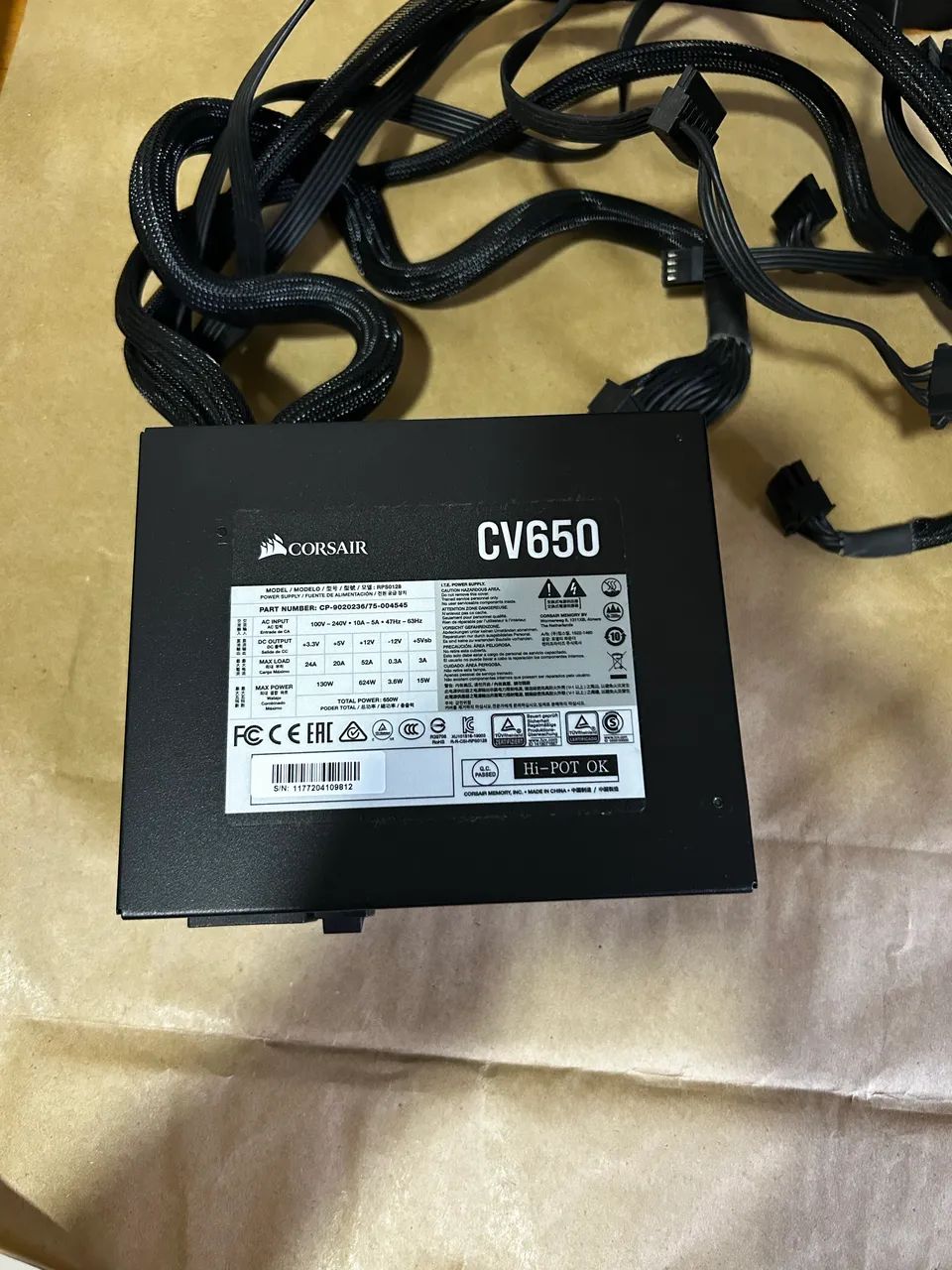 Fonte Corsair CV650 80 Plus Bronze 650W  - Foto 2