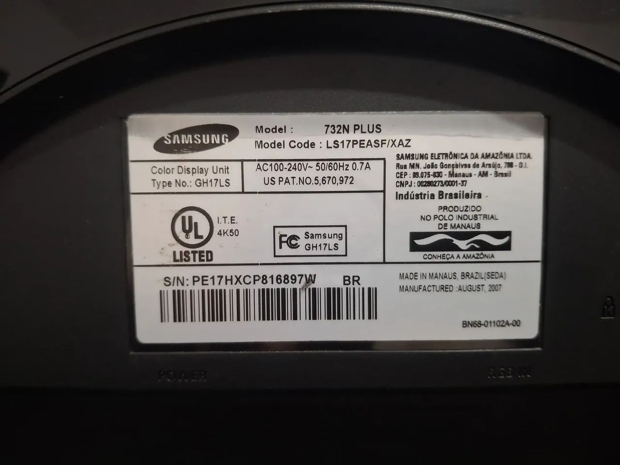 Monitor Samsung doação  - Foto 3