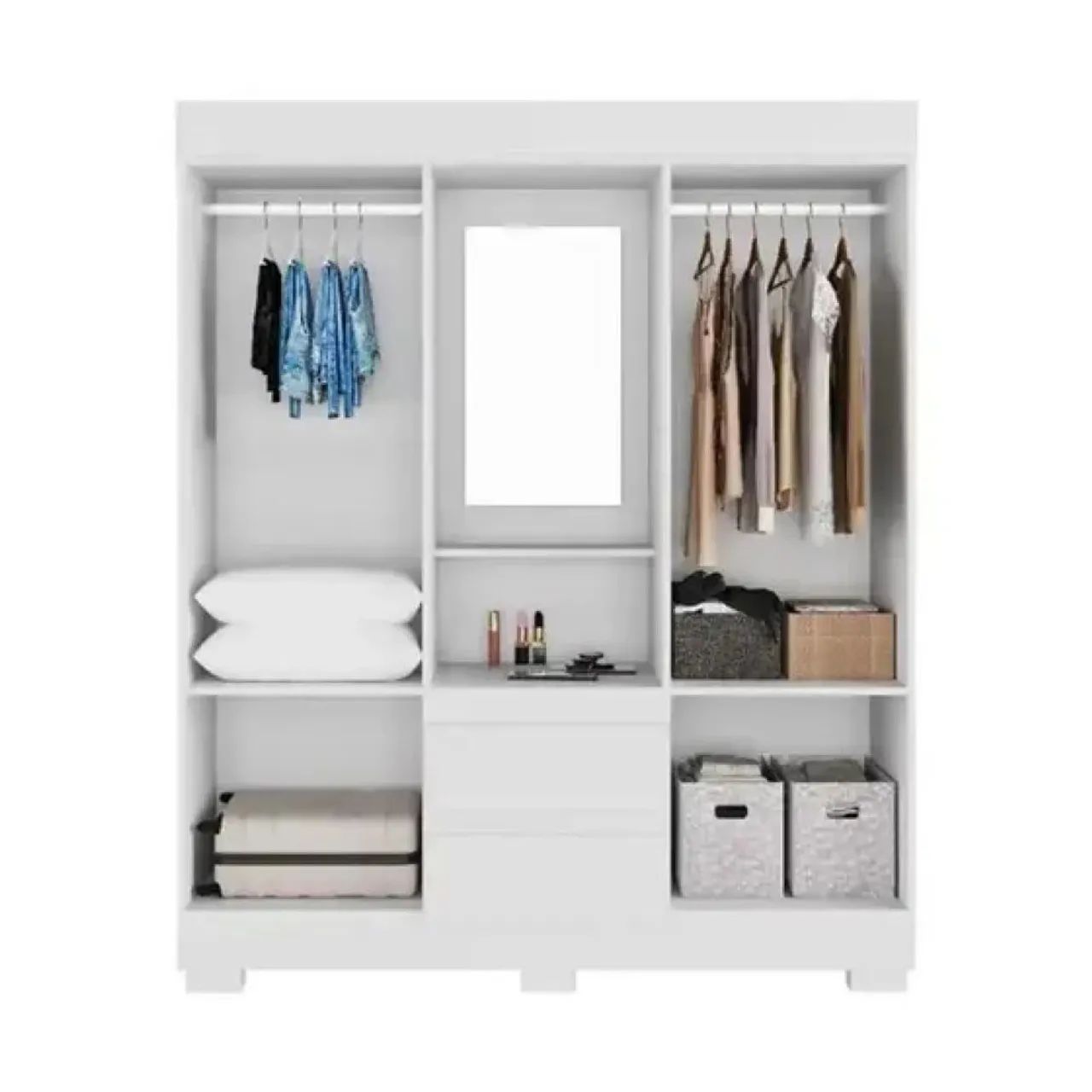 GUARDA ROUPA COM ESPELHO ISABELY - Foto 2