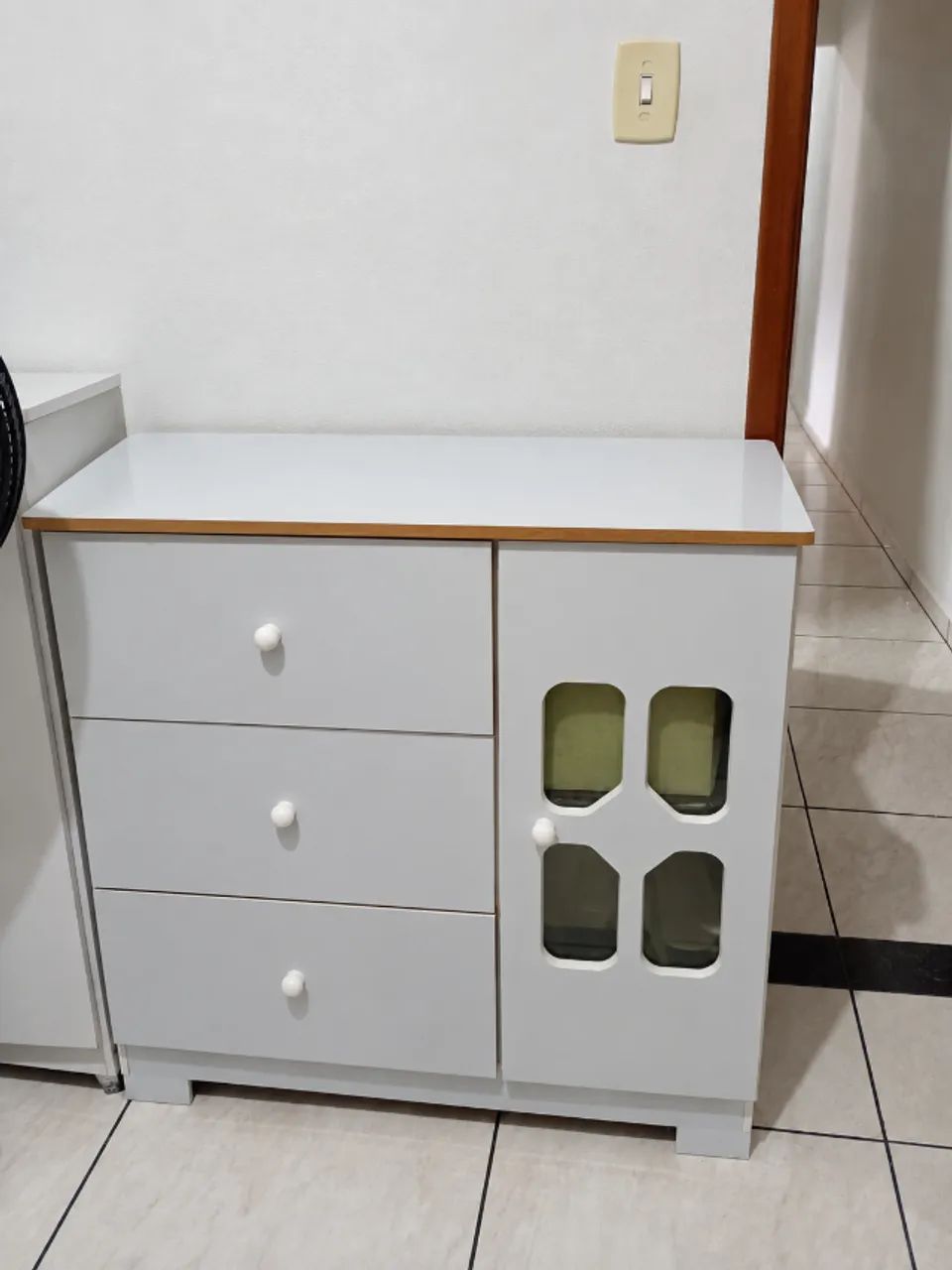 Conjunto quarto completo infantil/bebê - guarda roupa, cômoda e berço 