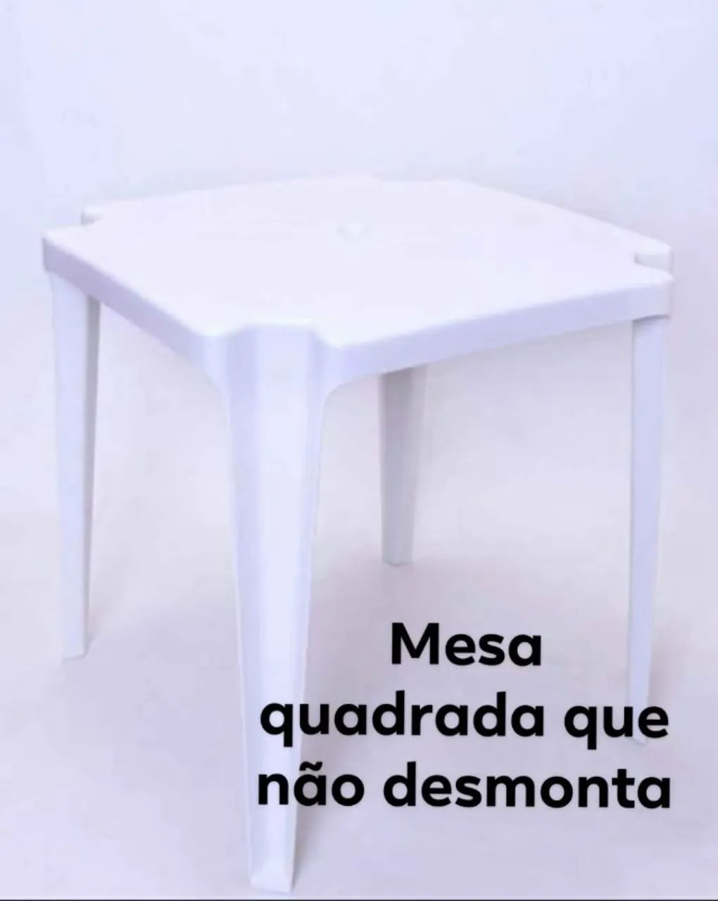 Mesa quadrada de plástico - Foto 2