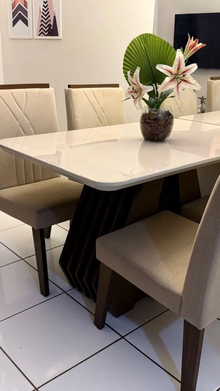Mesa de jantar 4 cadeiras  - Foto 2