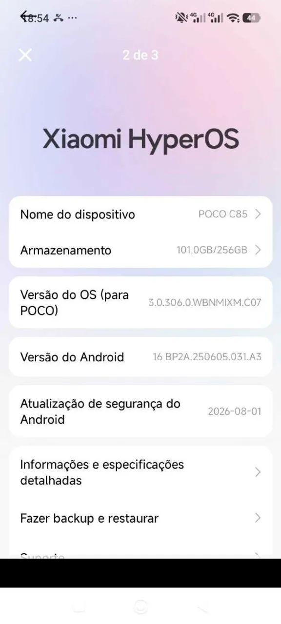 Vendo celular pococ85 de 256 gigas - Foto 3