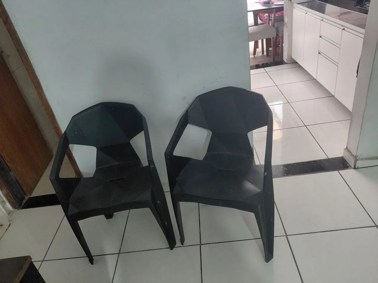 Cadeira preta diamond  - Foto 2