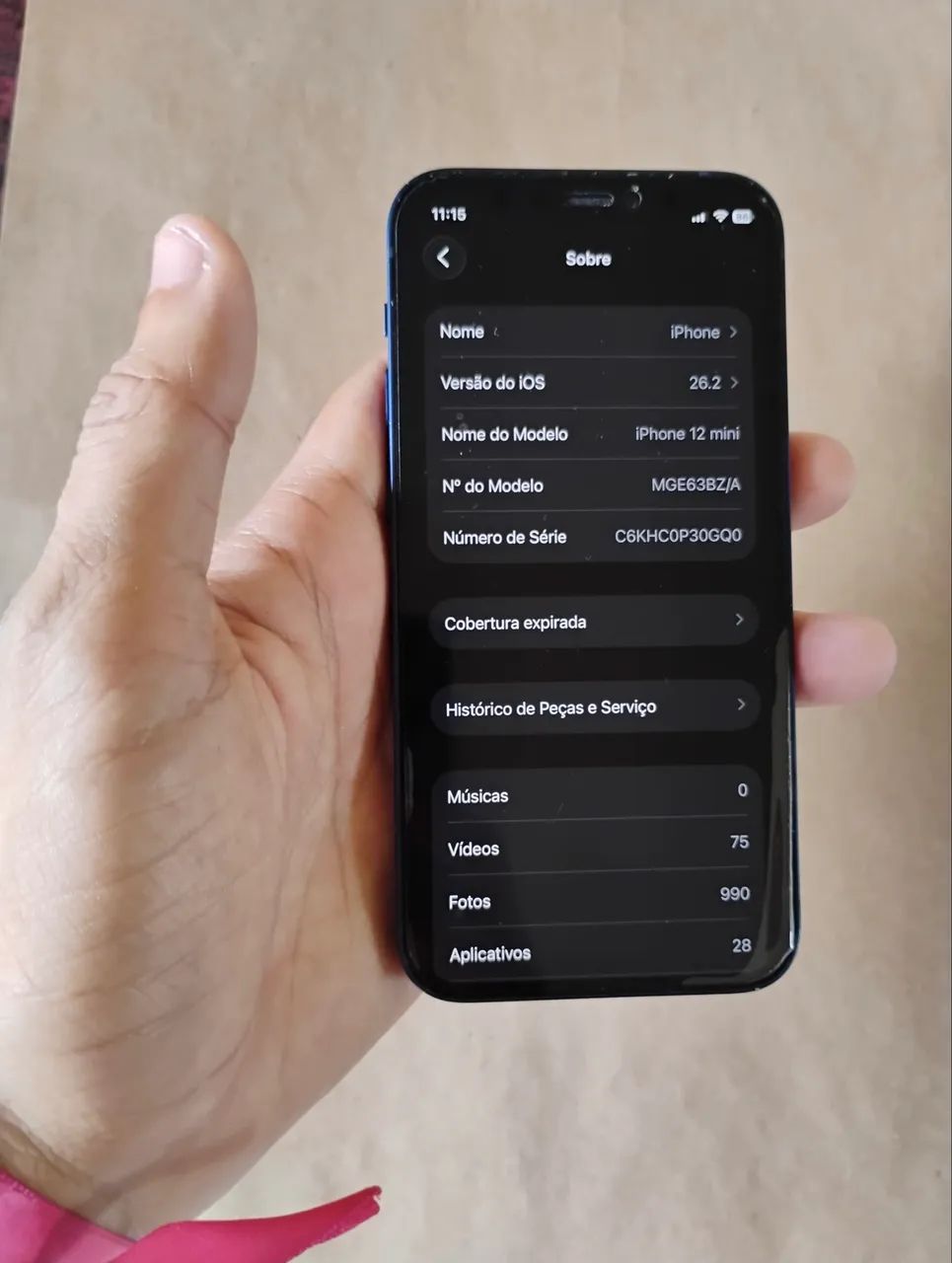 iPhone 12 mini Azul - Muito bem conservado! - Celulares e
