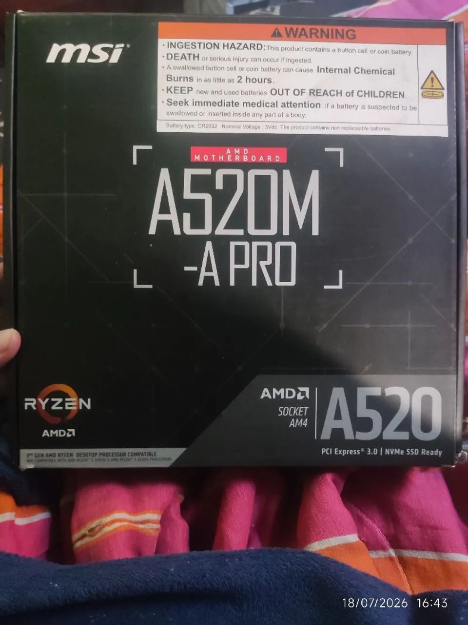 Placa Mãe MSI A520M-A Pro AM4!
