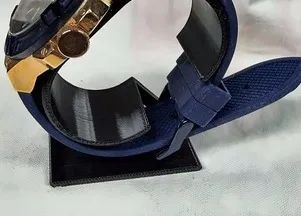 Relógio Guess Rigor W0247G3 Azul e Ouro Rosé 45mm Silicone - Foto 4