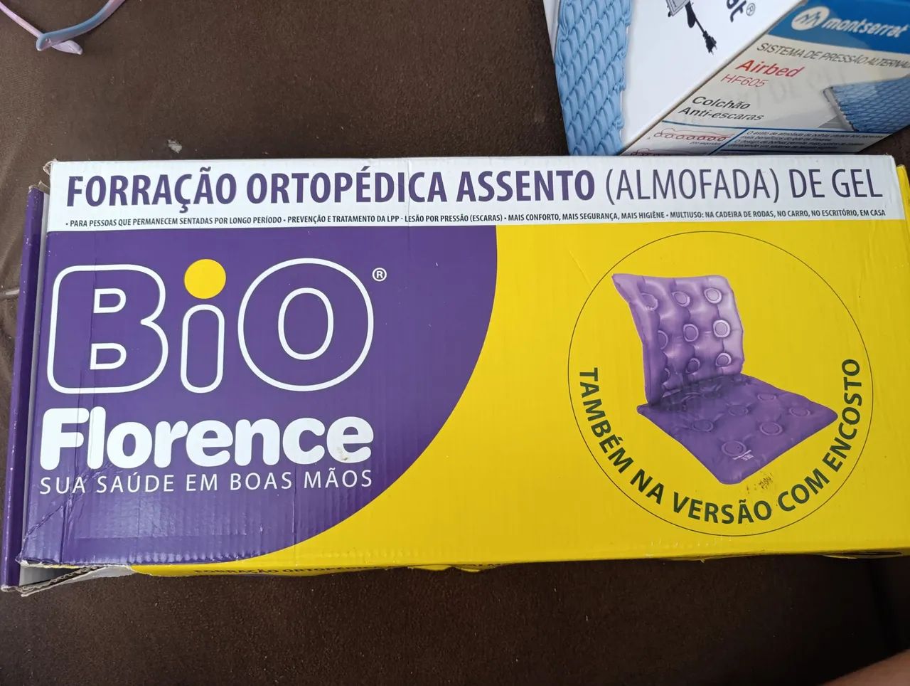 Almofada Gel Quadrada Caixa De Ovo Bioflorence Na Caixa - Foto 2
