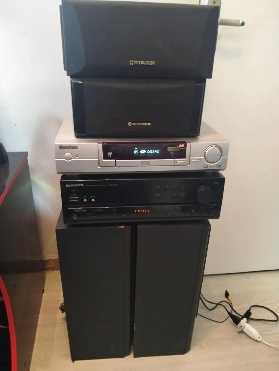 Vendo som completo Receiver Pioneer e cCD/DV Gradiente 