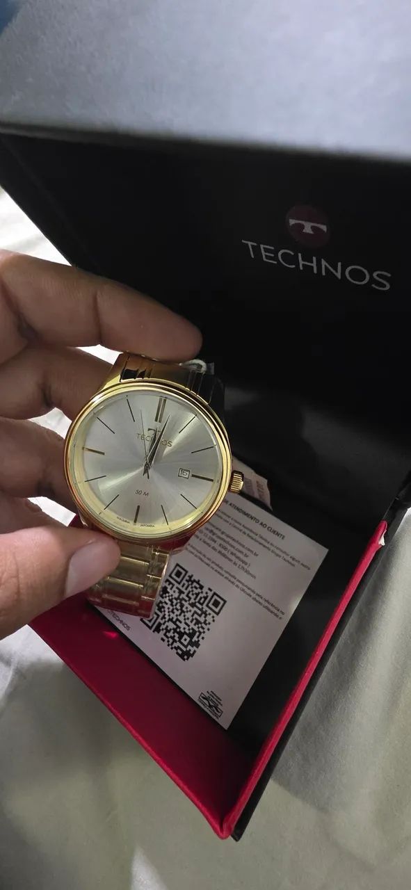 Relógio Technos Steel Dourado Novo - Foto 4