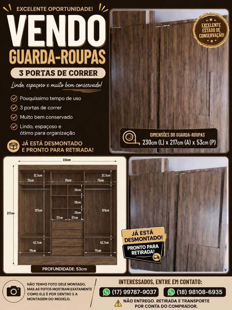 ?Guarda-roupa novíssimo impecável! ?