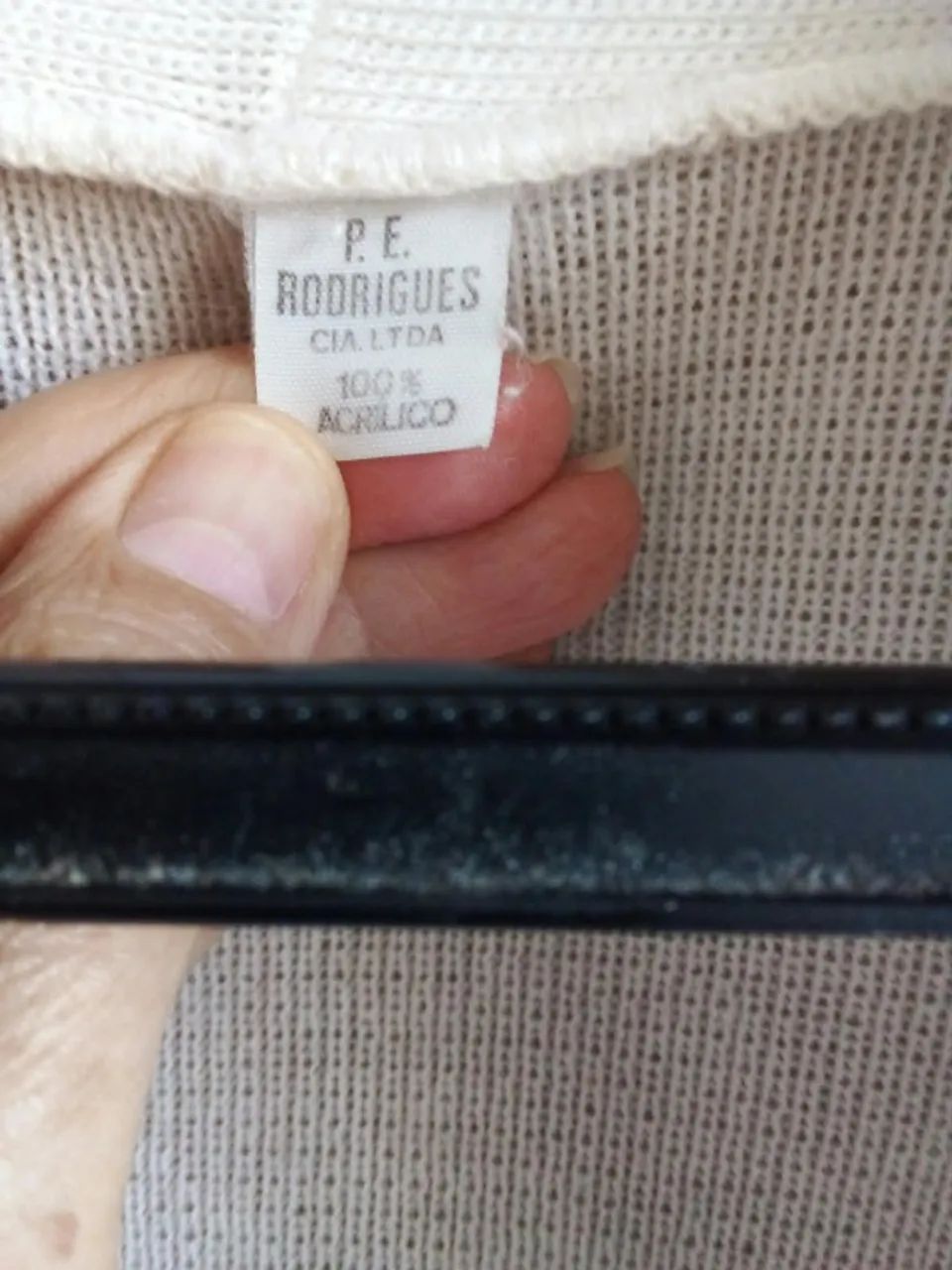cardigan de lã branca - Foto 2