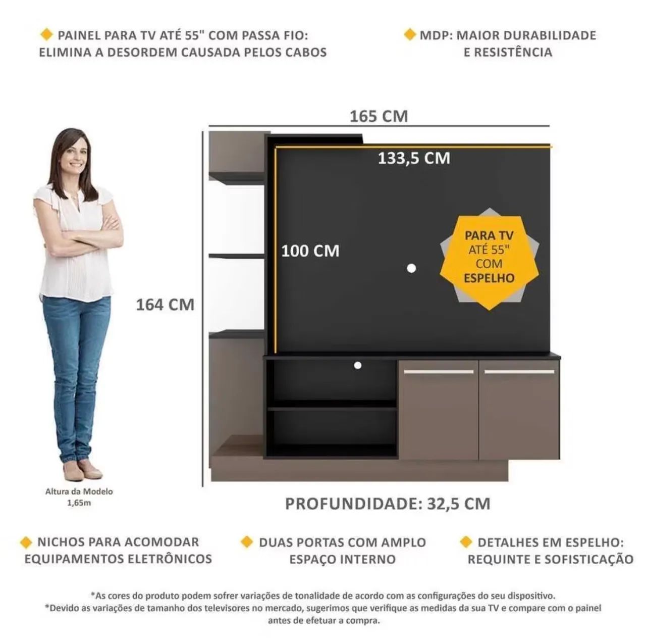 Rack para TV até 55 polegadas - Foto 2