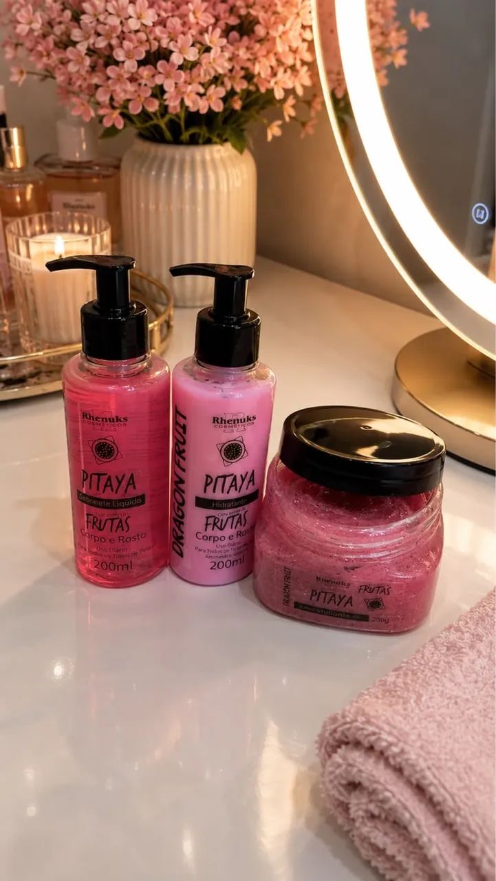 KIT sabonete + hidratante + esfoliante 