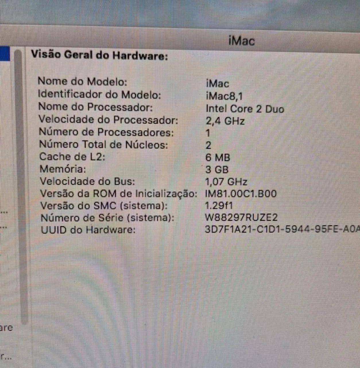 Computador iMac Early 2008 Apple, em aço, 20pol<br> - Foto 5