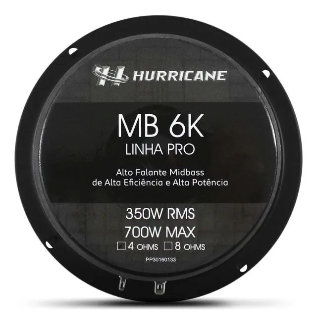 Woofer 6 Polegadas Hurricane MB 6K 700W RMS 4 Ohms P/ Carro 1 Unidade - Foto 3