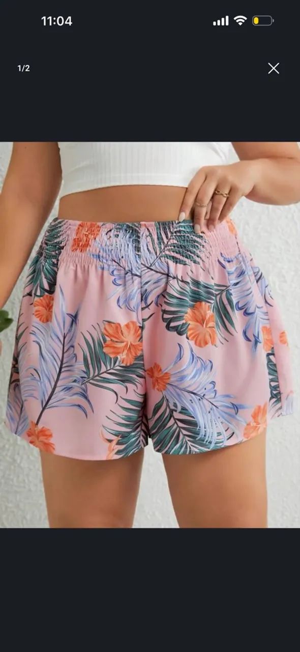 2 Shorts Plus Size por 29,00 - Foto 3