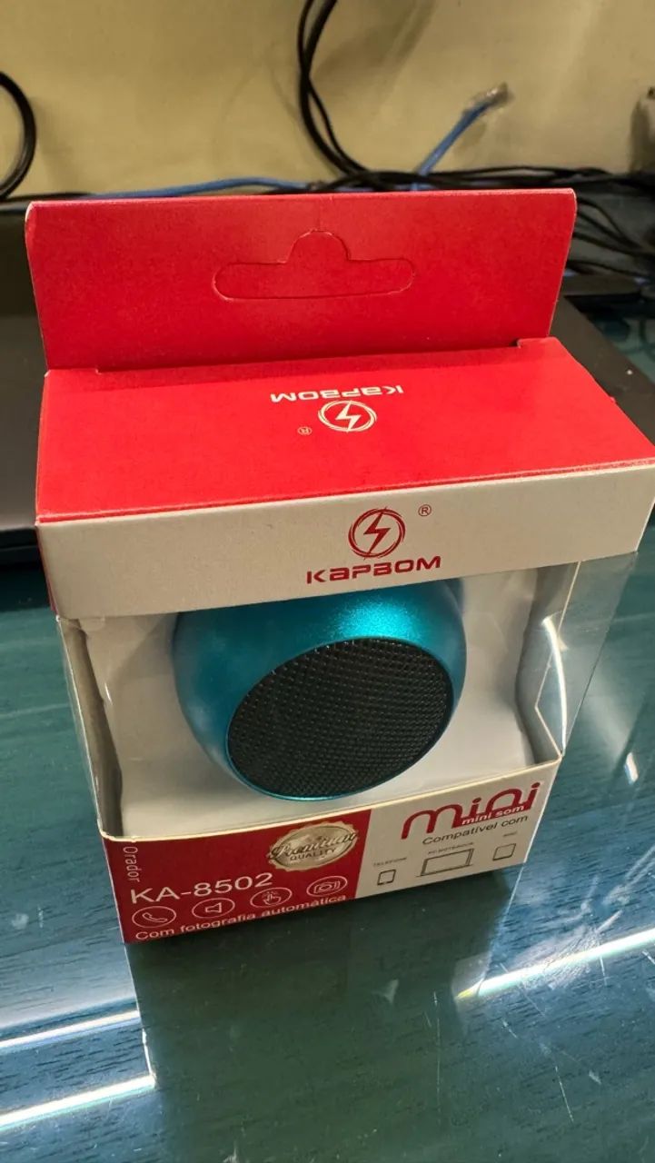 Mini Caixa de Som Bluetooth Kapbom - Foto 2