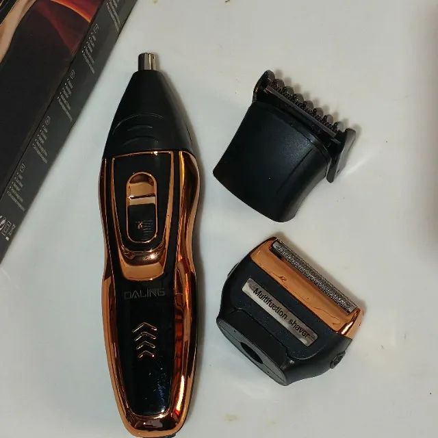 Máquina Aparador 3 em 1 Pelos Nariz Orelhas Daling - Foto 4