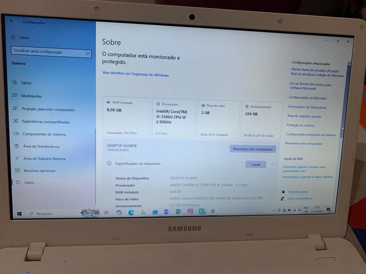 Vendo notebook Samsung  - Foto 5