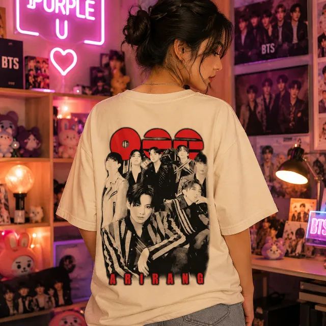  Camiseta FanArt Anime - BTS Arirang - Foto 2