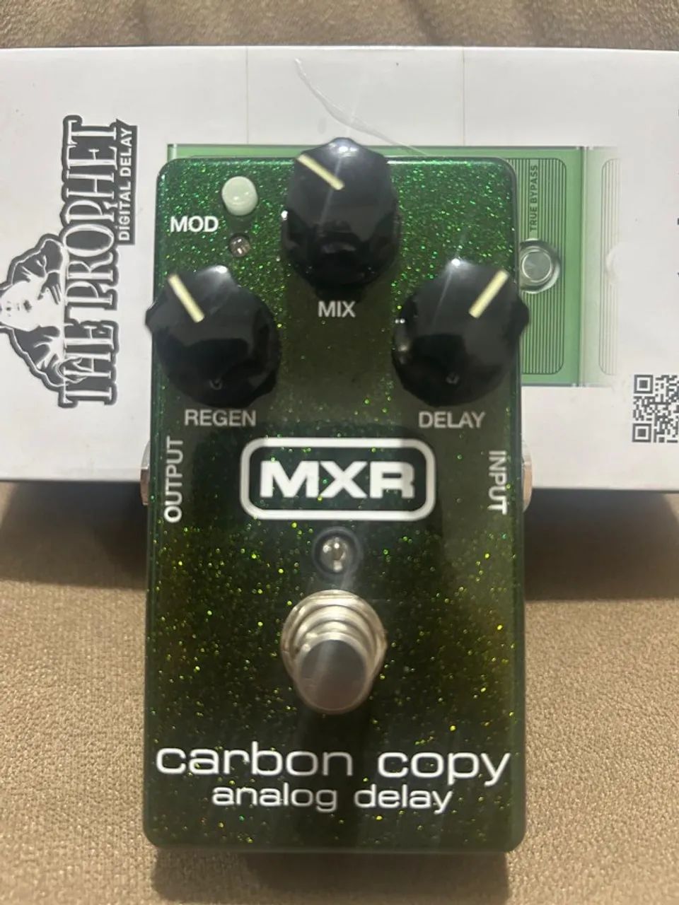 ギター MXR carbon copy analog delay Pedal de Guitarra Elétrica MXR Carbon Copy Analog Delay M169 Verde