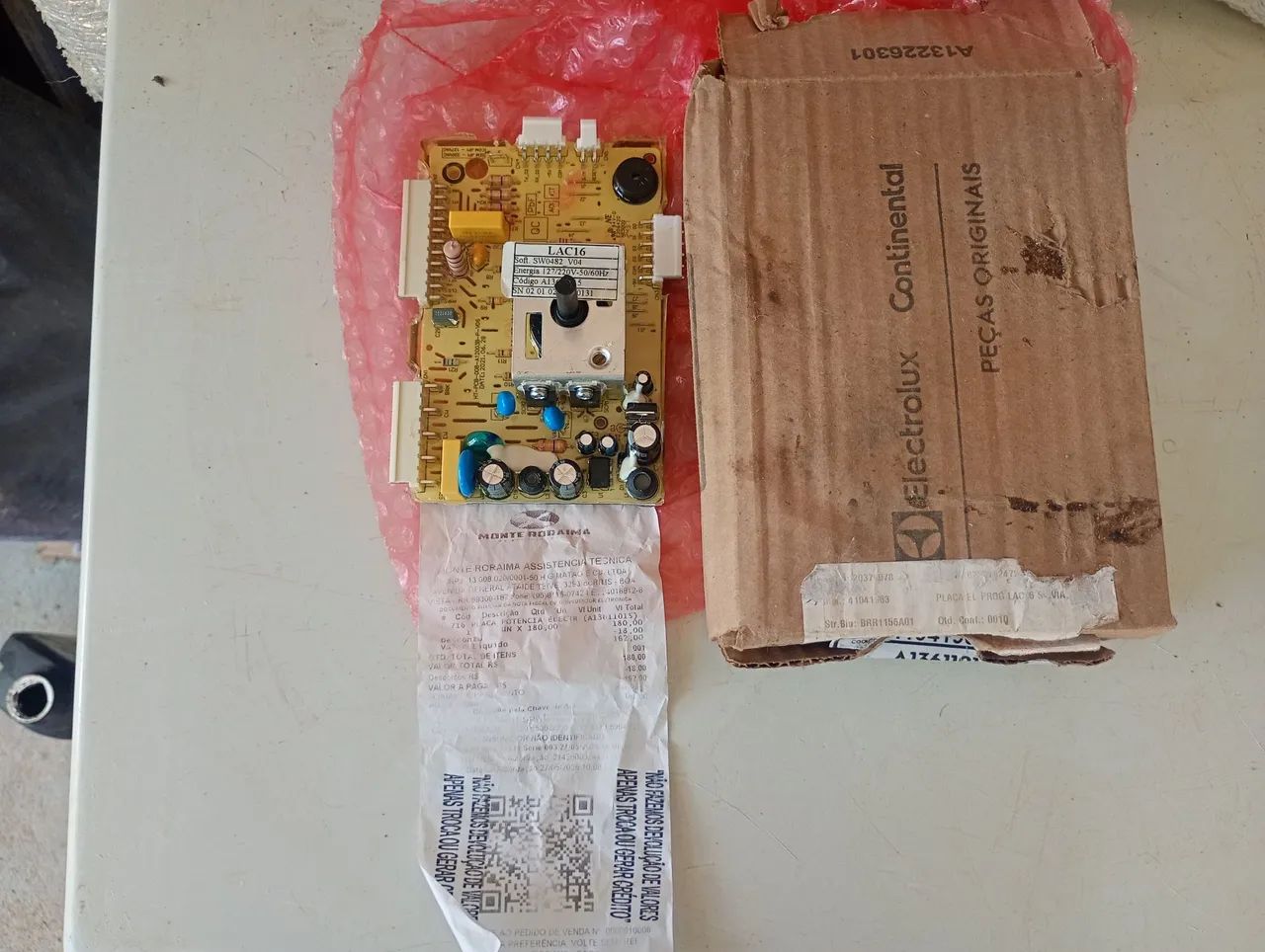 Placa de lavadora Eletrolux novo