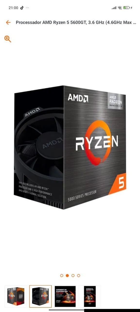Vendo processador Ryzen 5 5600gt - Foto 2
