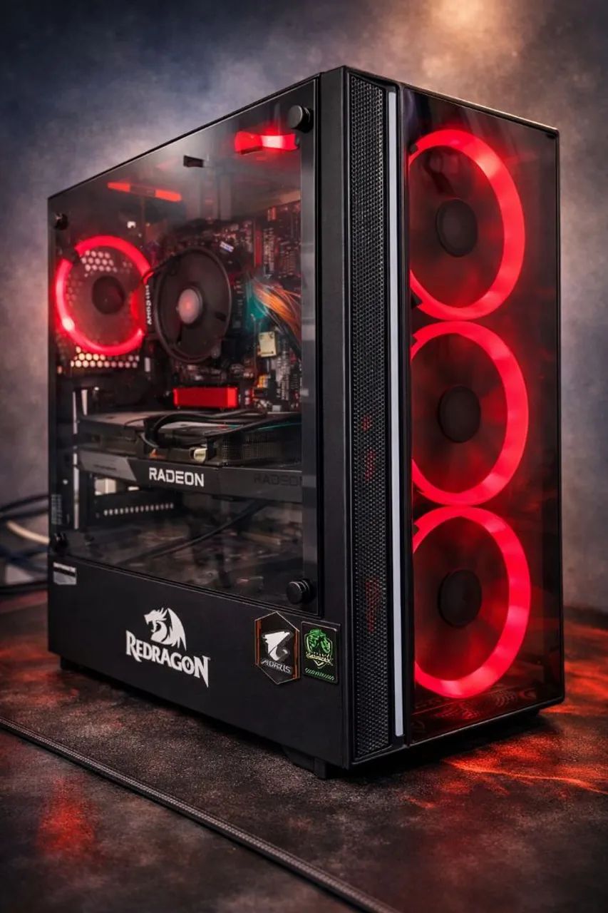 PC Gamer Completo - Alto Desempenho | RX 6600XT 8GB | Ryzen 5 | Monitor 165Hz - Foto 2