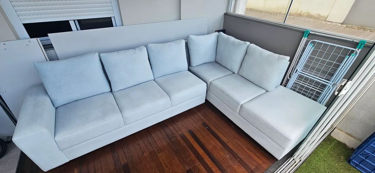 VENDO SOFÁ DE CANTO EM L COM CHAISE - Foto 2