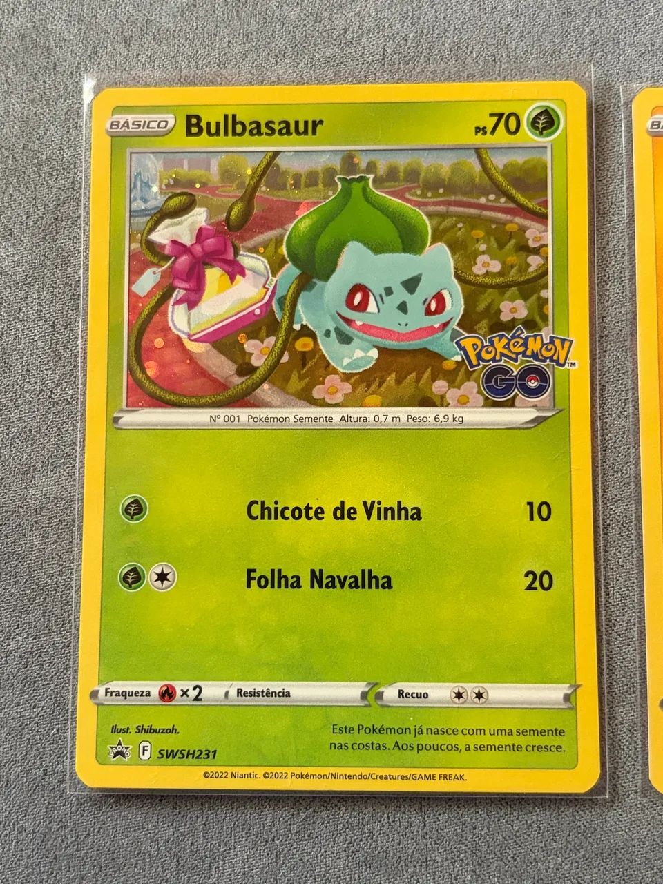 Carta Pokémon - bulbassauro, Pikachu e squirtle - NM - Foto 5