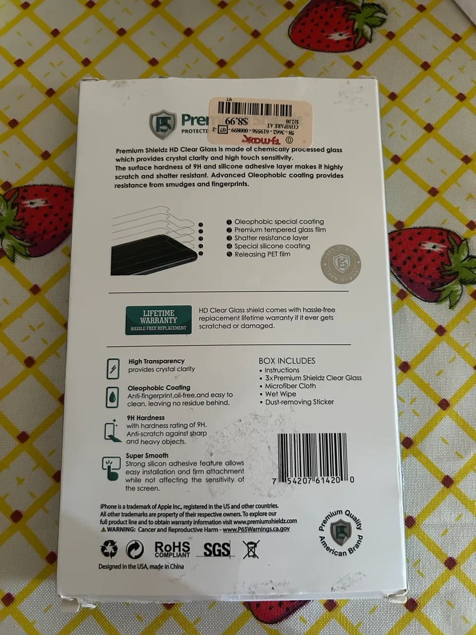 Película iPhone comprada nos US semana passada, kit com 2. - Foto 2