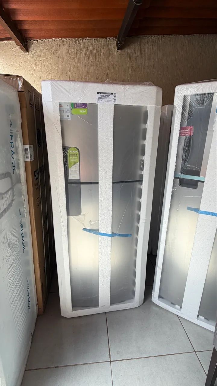 GELADEIRA CONSZL 412 LITRIS FOSS FREE INOX