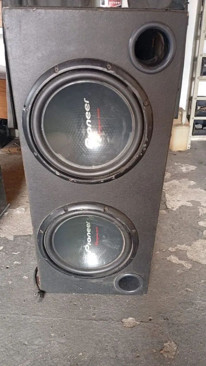 Caixa auto falante selada pioneer 12 polegadas