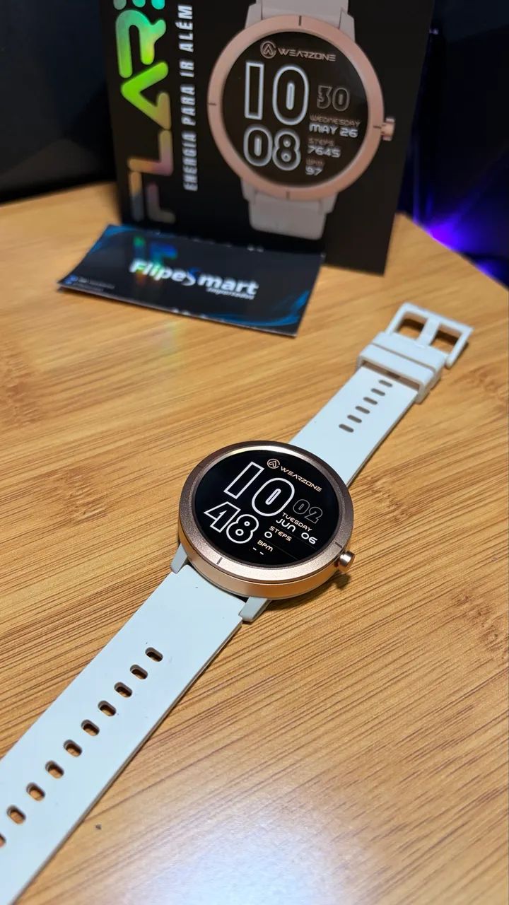 Smartwatch Flare Rosê (Gps, 5atm, Amoled) - Foto 3