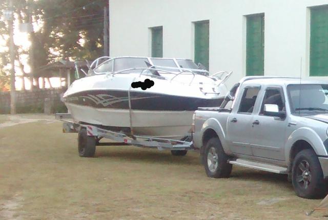 Lancha Ventura 215 cabin + 2 carretinha e Gps - Foto 3