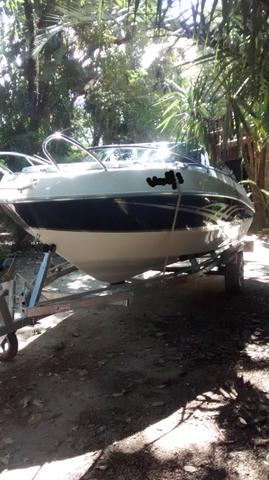 Lancha Ventura 215 cabin + 2 carretinha e Gps - Foto 2