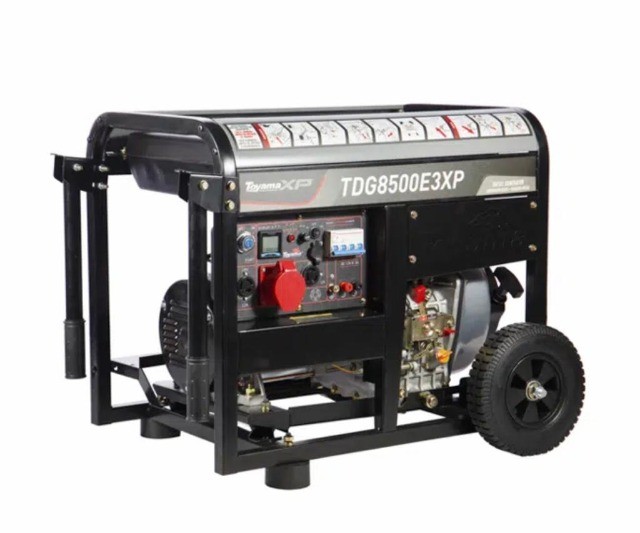 Gerador de Energia Diesel 7.5 KVA Trifásico 220/380V Toyama TDG8500E3XP Part Elétrica