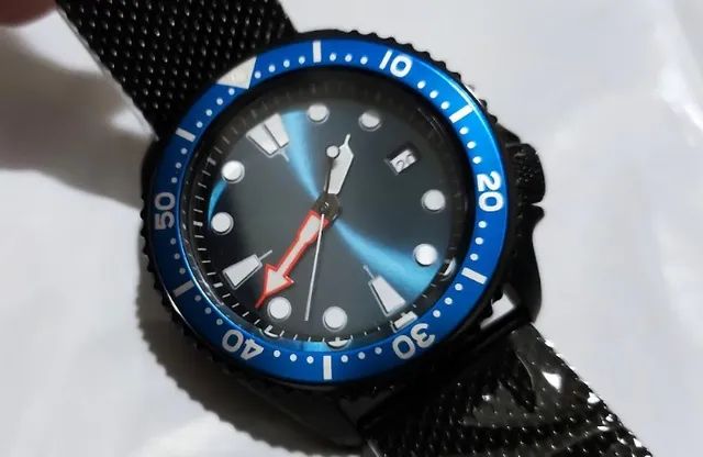 Relógio Parnsrpe Azul Automático Máquina Seiko Nh35 - Foto 3